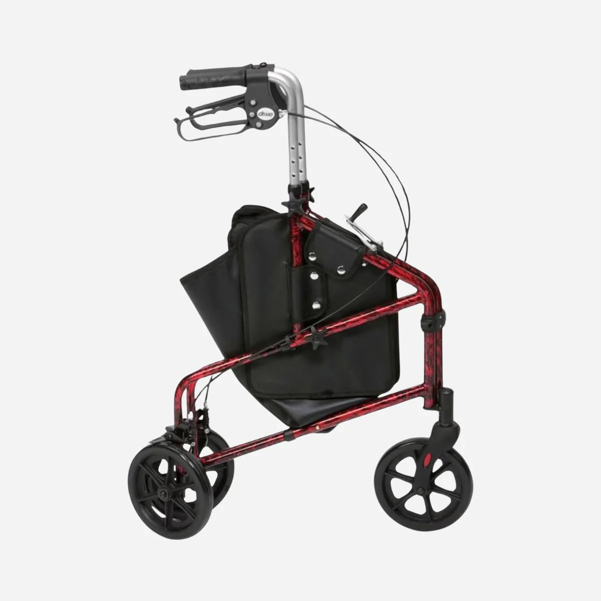 Aluminium 3-Wheeled Walker with Bag - Image 3
