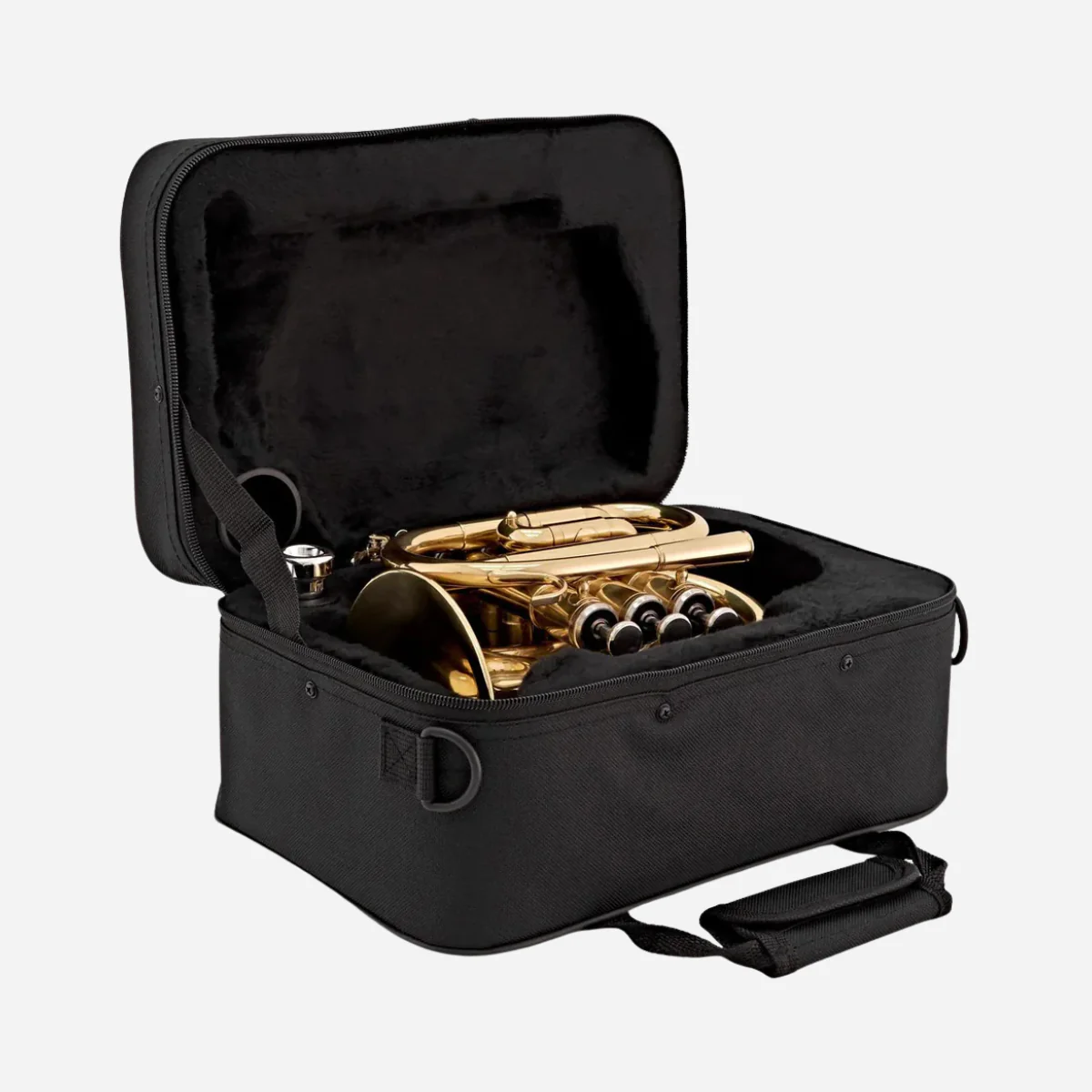 Elkhart 100PKT Bb Pocket Trumpet - Lacquer - Image 4